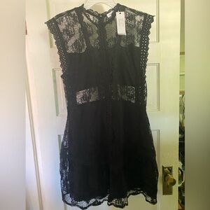 Black lace dress